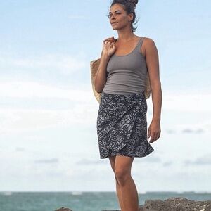 Rip Skirt Shibori Butterfly Charcoal Skirt Size XXL NWT